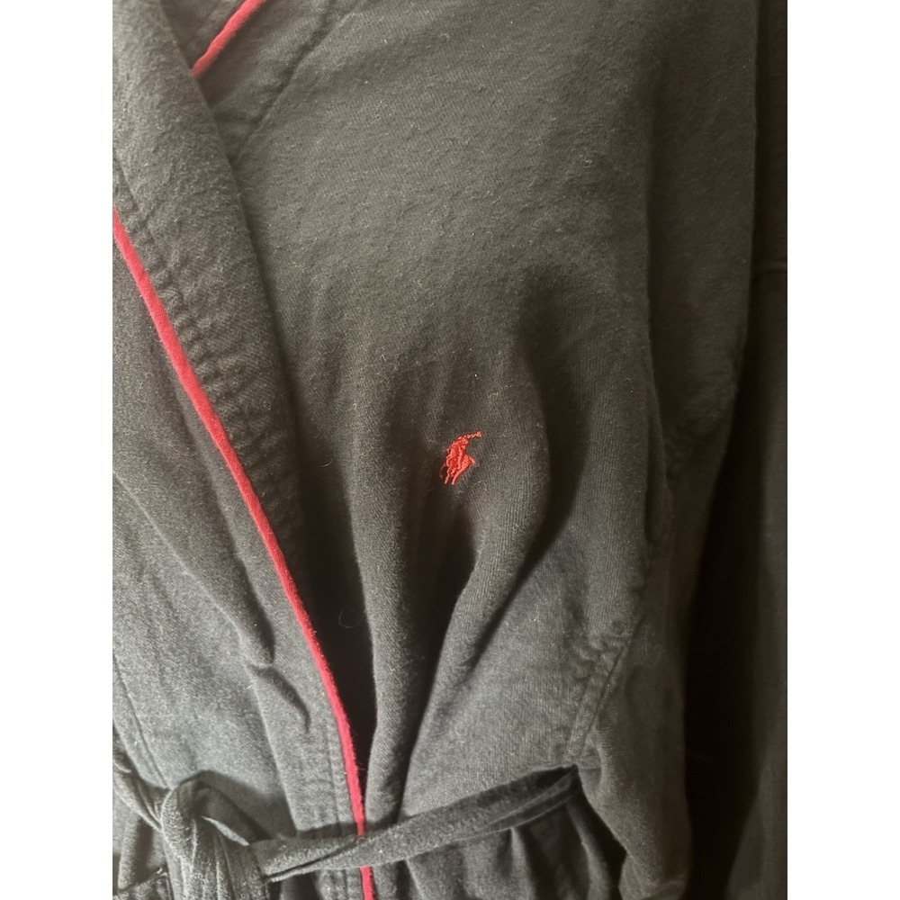 Polo Ralph Lauren Black Robe Size S/M - Picture 2 of 8